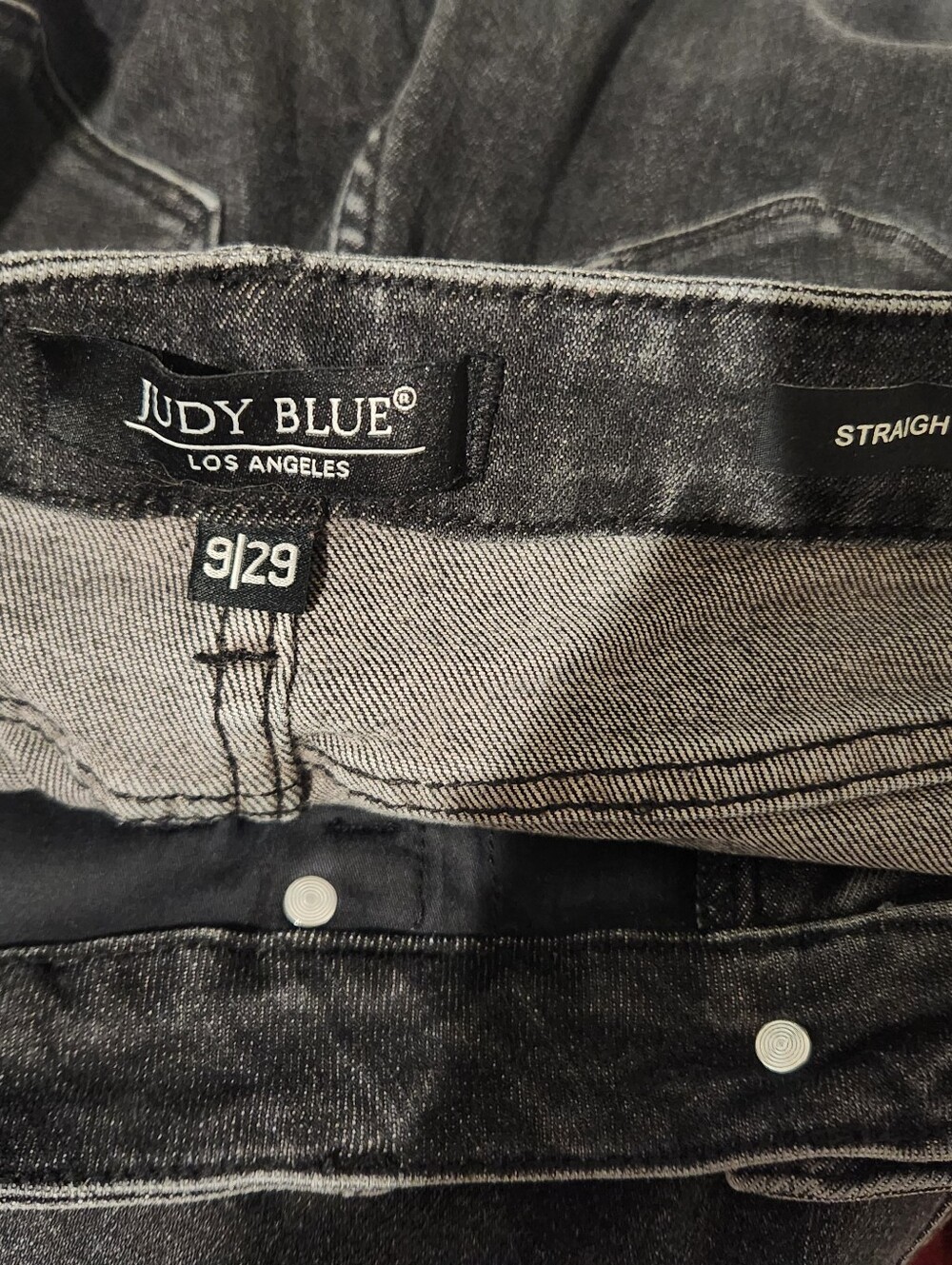 Judy Blue Kenner High Rise Straight Leg Black Jeans 9/29 - Picture 8 of 10